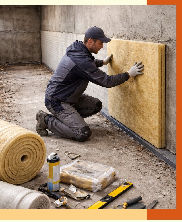 Утепление фундамента изнутри в Королев от 4367 руб./м2 — работы под ключ | ТепломастерКор