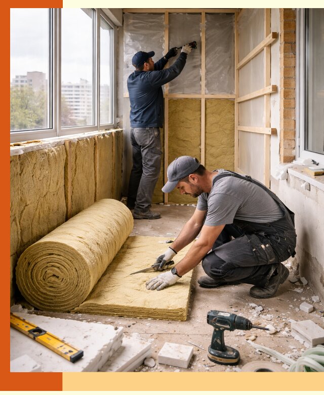 Утепление балкона под ключ в Королёве качественно и быстро