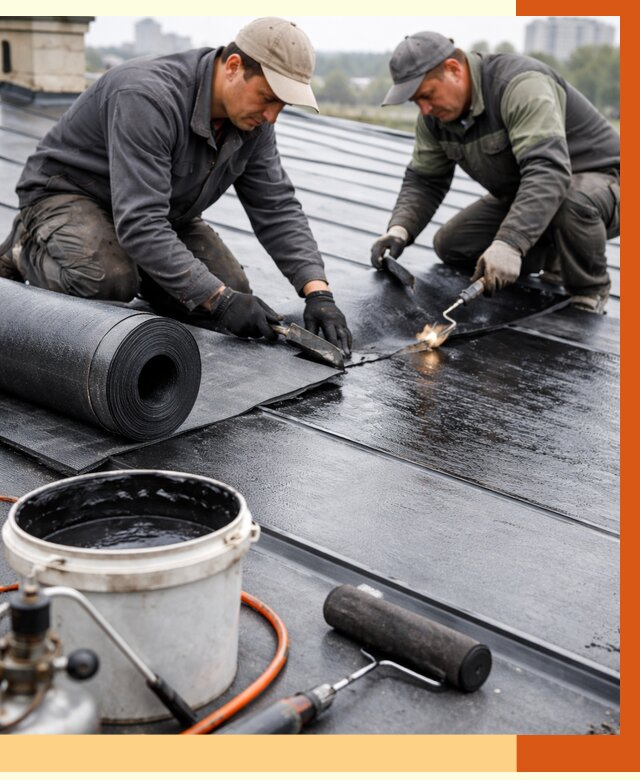 Гидроизоляция фальцевой кровли в Королев от 7798 руб. под ключ | ТепломастерКор